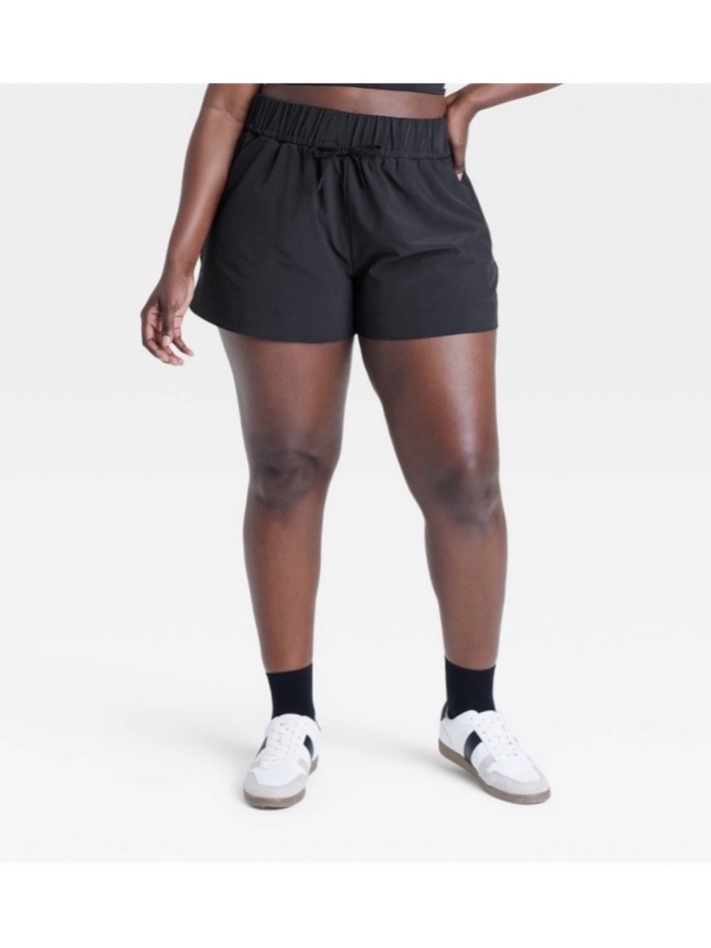 All in Motion High Rise Wide-Leg Shorts NEW (Black - XXL)